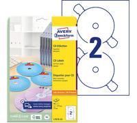 Avery Zweckform L7676-25 Paquet de 25 feuilles d'étiquettes à CD SuperSize opaques Ø 117 mm (Import Allemagne)