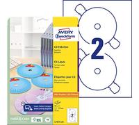 Avery Zweckform L7676-25 Paquet de 25 feuilles d'étiquettes à CD SuperSize opaques Ø 117 mm (Import Allemagne)