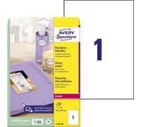 Avery Zweckform L7767-40 Étiquettes avec revêtement spécial, 210 x 297 mm, 40 feuilles/40 étiquettes, blanc