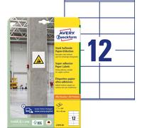 Avery Zweckform L7875 Adhesive Labels 105 x 48 mm, 20 Sheets/240 Labels/White 20
