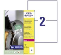 AVERY Zweckform L7916-40 Lot de 40 étiquettes de film A4 ultra résistantes Blanc 210 x 148 mm