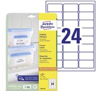 Avery Zweckform L7970-25 Etiquette pour produits surgelés 63.5 x 33.9 mm papier blanc 600 pc(s) fixation permanente imprimante à jet dencre, imprimante laser,