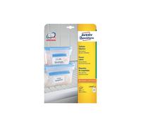 Avery Zweckform L7970-25 - Papier - adhésif permanent - blanc - 63.5 x 33.9 mm 600 étiquette(s) (25 feuille(s) x 24 étiquettes de congélation