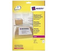 Avery Weatherproof Shipping Labels étiquette auto-collante Blanc 250 pièce(s)