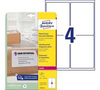 Avery Dennison L7994-25 Étiquettes d'expédition anti-intempéries 99,1 x 139 mm 25 feuilles (Import Allemagne)
