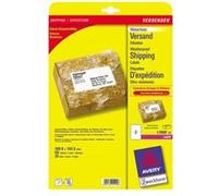 Avery Zweckform L7996 - Adhésif permanent - blanc - 143.5 x 199.6 mm 50 étiquette(s) (25 feuille(s) x 2 étiquettes d'expédition Blanc G