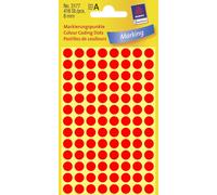 Avery Zweckform Lot De 3 Etuis De 416 Pastilles Adhésives Diam 8 Mm Rouge