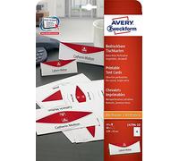 AVERY ZWECKFORM Lot de 3 Paquets de 40 chevalets imprimables 190g/m² - format 120 x 45 mm