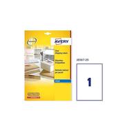 Avery Zweckform Lot De 3 Pochettes De 25 Étiquettes Transparentes Jet D'encre 210x297mm J8567-25