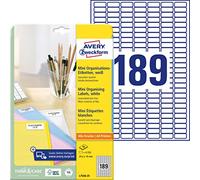 Avery Zweckform Lot de 4725 mini étiquettes 25,4 x 10 mm (Blanc) (Import Allemagne)