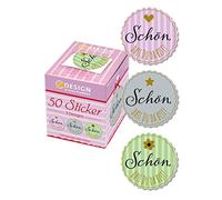 Avery Zweckform Lot de 50 autocollants en rouleau Motif à l'effigie du da bist 38 mm