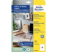 AVERY Zweckform LR3483-10 Recycled Labels (40 Address Labels, 105 x 148 mm on A4
