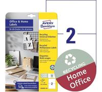 Avery-Zweckform Lr3655-10 Etiquette 210 X 148 Mm Papier Recyclé Blanc 20 Pc(S) Permanente Etiquette Universelles 10 Feu