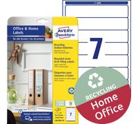 AVERY Zweckform LR4760-10 Recycled Folder Spine Labels (70 Spine Labels, 38 x 19