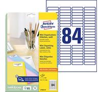 Avery Zweckform Mini étiquettes Blanc 46 x 11,1 mm (Import Allemagne)