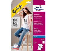 AVERY Zweckform My Design Film transfert T-shirt DIN A4 textiles clairs 24 pièces
