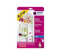 Avery Zweckform My Design Flaschen-Etiketten - 90 x 120 mm 20 étiquette(s) (5 feuille(s) x 4 étiquettes