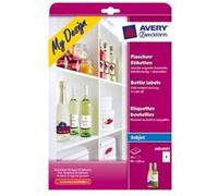Avery Zweckform My Design Flaschen-Etiketten - étiquettes - 20 étiquette(s) G