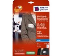Avery zweckform namens-etiketten, 80 x 50 mm, weiá aus folienmaterial, rckstandsfrei ablsbar fr inkjetdrucker inhalt 200 etike G