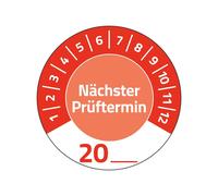 AVERY Zweckform Pack of 80 Test Badges, Next Test Date 20 (with Year to Enter Yo