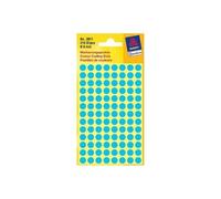 Avery - zweckform pastilles adhésives, diamètre 12 mm vert fluo contenu: 270 pièces (3149)