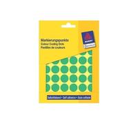 Avery Zweckform Pastilles Adhésives Diamètre 18 Mm Vertes Contenu: 1056 Etiquettes (3376)