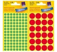 Avery Lot de 96 étiquettes de codage couleur Blanc Ø 18 mm