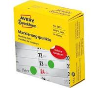 Avery Pastilles de couleurs 3851 Ø 10 mm vert 800 pc(s) fixation permanente papier