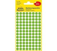 Avery Étiquettes 8 mm – Marqueur point vert – Repositionnables – 416st
