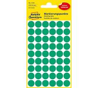 Avery-Zweckform 3143 Pastilles Ø 12 mm vert 270 pc(s) fixation permanente papier