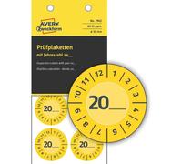 Avery Zweckform Plaquette De Contrôle, 20xx À Inscrire,Jaune
