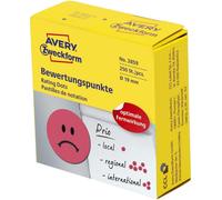 AVERY Zweckform Points de repère visage négatif rouge 250 pièces