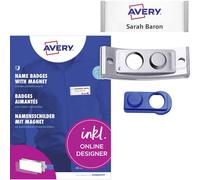 Avery-Zweckform POL20MA66-5DR Porte-badge (l x H) 68 mm x 22 mm 5 pc(s)