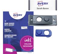 Avery Zweckform POL30MA02-10DR Porte-badge (l x H) 70 mm x 30 mm 10 pc(s)