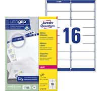 AVERY - Zweckform QuickPEEL étiquettes adresses, 99,1 x 33,9mmblanc, bord tout autour, coins arrondi