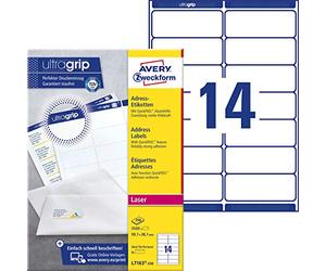 AVERY/Zweckform QuickPEEL ?tiquettes laser, 99,1 x 38,1mm,