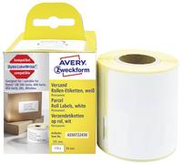 AVERY - Pack de 1 rouleau de 110 étiquettes autocollantes. Format 101 x 54 mm. Idéales pour imprimer une adresse. Adhésif permanent. (ASS0722430)