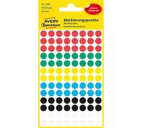 Avery Zweckform Self-Adhesive Marking Dots, Diameter: 8 mm Single Ø 8 mm Colourf