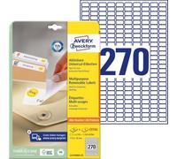 AVERY/Zweckform Stick+Lift étiquettes, 17,8x10mm, blanches