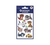 AVERY Zweckform Sticker 4346 Katzen 3 Bogen