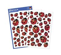 Avery Zweckform Stickers décoratifs motif coccinelles Matériau : papier 114 Aufkleber Glücks-Marienkäfer