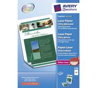 Avery Zweckform Superior Colour Laser Paper 1198 - Papier photo glacé double face - blanc - A4 (210 x 297 mm) - 120 g/m² - 200 feuille(s)