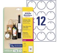 Avery Zweckform T2004-10 Étiquettes, Ø 60 mm, recto-verso, 120 pièces / 10 feuilles