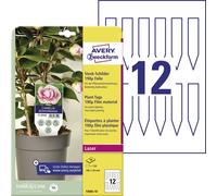 Avery Zweckform T3005-10 Étiquettes pour marqueurs de plantes 100 x 20 mm Polyester blanc 120 pc(s) colle temporaire imprimante laser couleur, imprimante laser