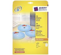 AVERY Zweckform ¿tiquettes CD/DVD SuperSize, blanches, mates