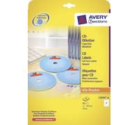 AVERY Zweckform ¿tiquettes CD/DVD SuperSize, blanches, mates