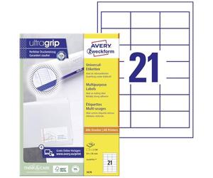 AVERY Zweckform Universal-Etiketten, 64 x 36 mm, weiß