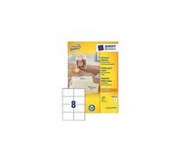 Avery Zweckform Universal - Papier - adhésif permanent - blanc - 105 x 74 mm 1600 étiquette(s) (200 feuille(s) x 8 étiquettes multi-emploi