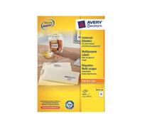 Avery Zweckform Universal - Papier - adhésif permanent - blanc - 52.5 x 29.7 mm 8000 étiquette(s) (200 feuille(s) x 40 étiquettes