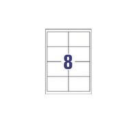 Avery Zweckform Universal - Papier - adhésif permanent - blanc - 97 x 67.7 mm 1600 étiquette(s) (200 feuille(s) x 8 étiquettes